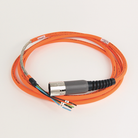 2090-CPWM7DF-16AA03 - Cable SpeedTEC, solo alimentación del motor, conector DIN SpeedTec, extremo de accionamiento, cable flexible, 16 AWG, estándar (no flexible), 3 metros