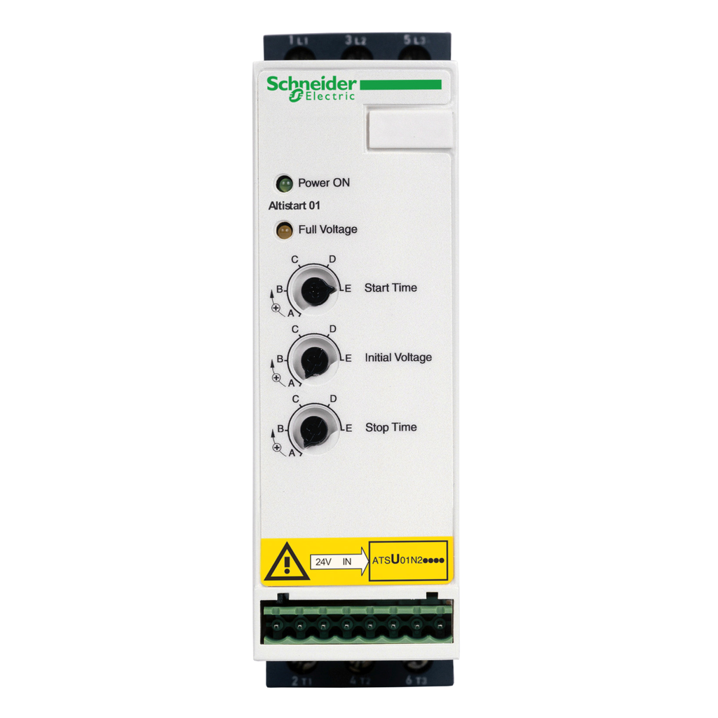 ATSU01N222LT - soft starter for asynchronous motor, Altistart U01, TeSys U, ATSU01, 22A, 200 to 480V, 4 to 11kW