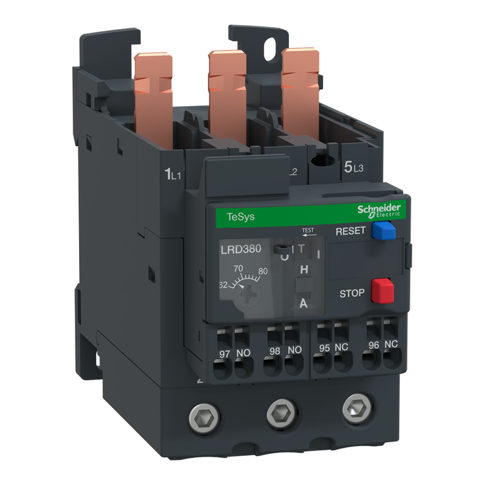 LRD3803 - TeSys Deca differential thermal overload relay 62-80A class10A EverLink+springs