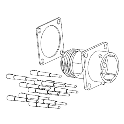 2TLA020003R0700 - JSHK1-C MALE CHASSIS PLUG