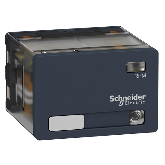 RPM43F7 - Relé de alimentación enchufable, Harmony, 15 A, 4 CO, con LED, 120 V CA