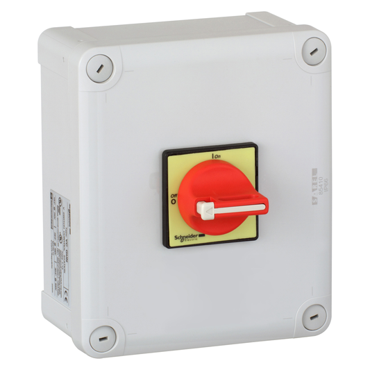 VC4GUN - Seccionador de interruptor cerrado, TeSys Control, para encendido/parada de emergencia, 63 A, conforme a la norma UL/CSA