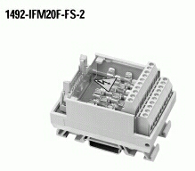 1492-IFM20F-FS-2 - 20-Point Isolated Fusible Digital IFM, 5 x 20mm Fuse Clips, Extra Terminals for Outputs, , , Digital Interface Module