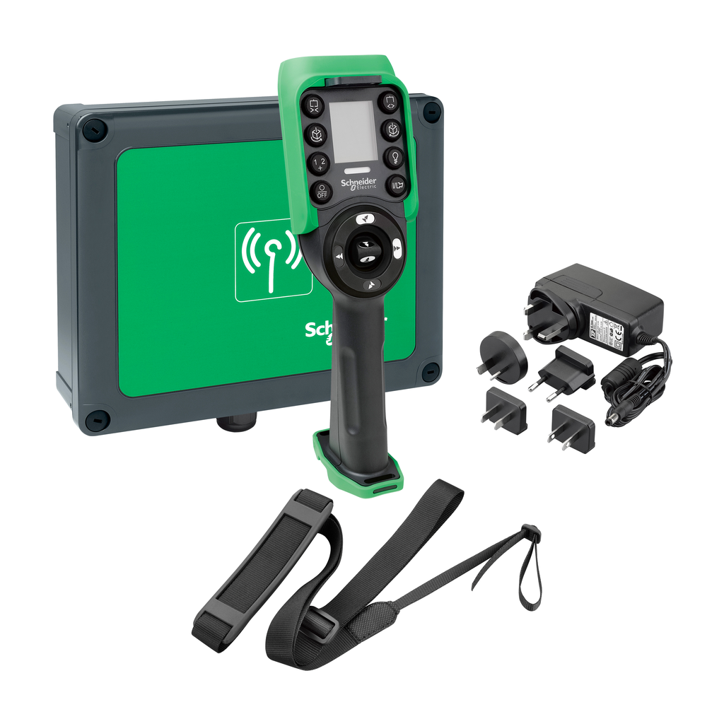 XARSK12D18W - Harmony eXLhoist, estándar, sistema XARS12D18W con cargador, cinturón de hombro, cable USB/RJ45 y software de configuración