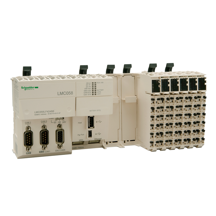 LMC058LF424 - compact base - 42 + 4 I/O - 24 V DC supply - 2 slots for PCI