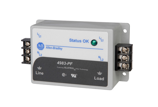 4983-PF120-02 - 4983 Surge and Filter Protection, Panel/Flange Mount, Filter UL 1283, 120V, 2.5 A, No Pole Configuration