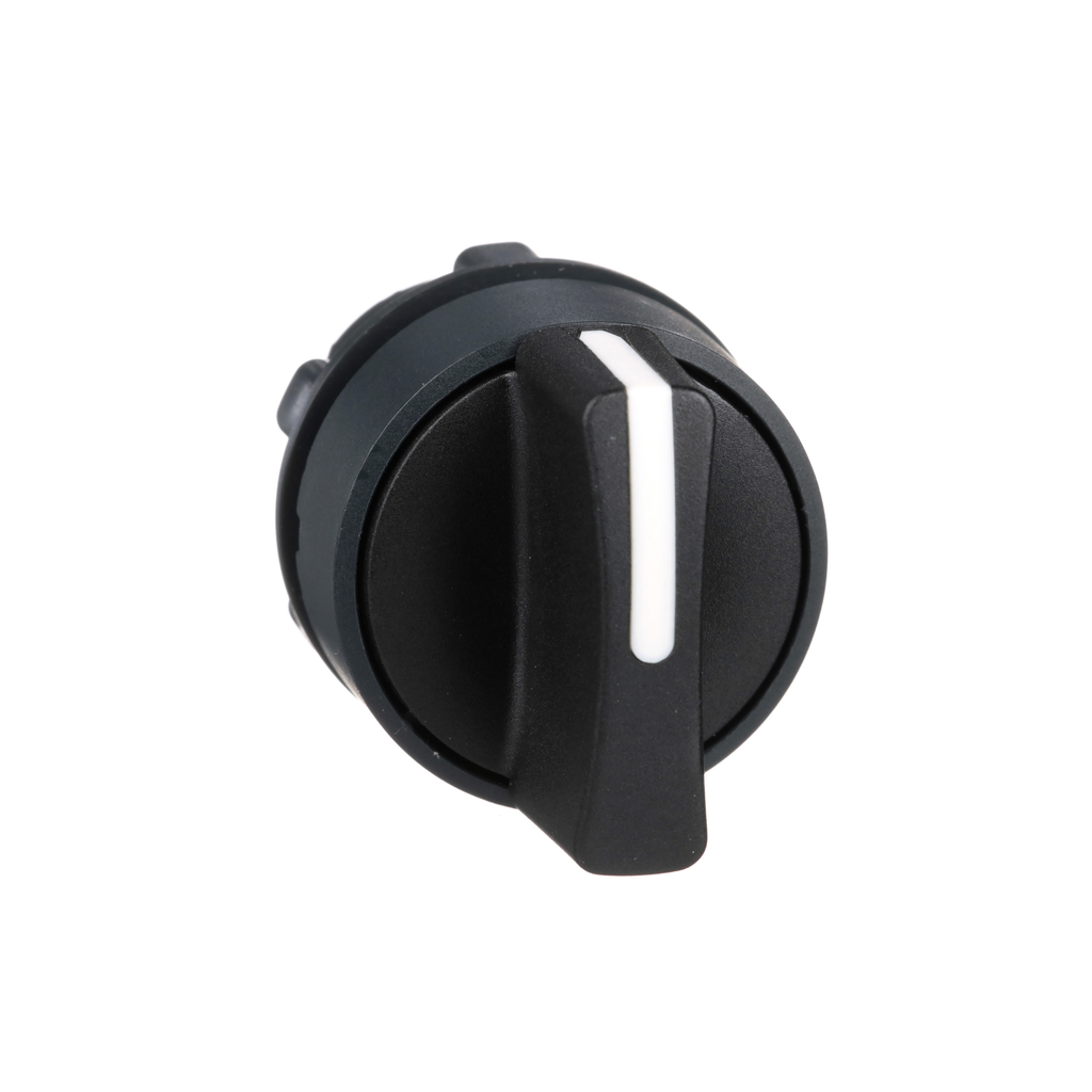ZB5AD3 - Harmony, pulsador de 22 mm, cabezal de operación con interruptor selector, 3 posiciones, mantenido, negro, sin marcar