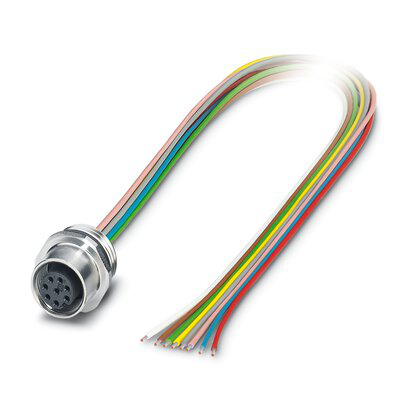 1458842 - SACC-E-M12FS-8CON-M16/0,5 VA - Conector de dispositivo de montaje frontal