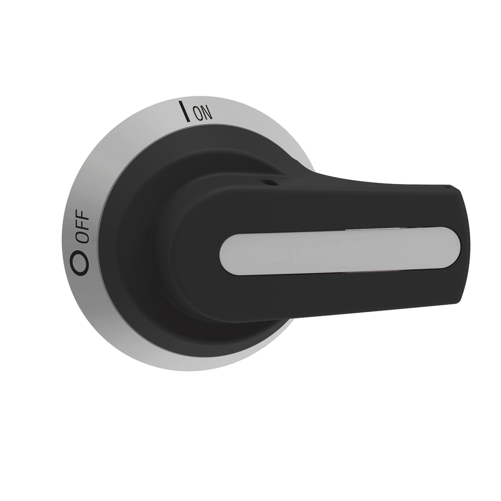 VLSH3S7NBD - Interruptor de desconexión, TeSys VLS, empuñadura de pistola, diámetro de 70 mm, montaje con tornillos, empuñadura negra, eje de 7 mm, anulable