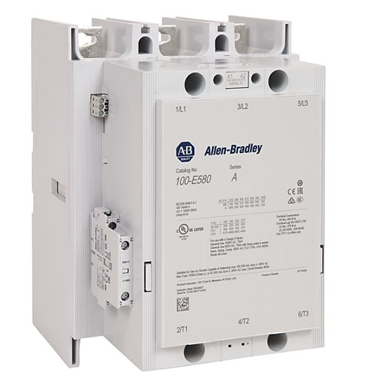 100-E1260EJ11 - 100-E MCS-E Contactor, 1260A, AC1 duty, 24-60V AC 50/60Hz / 20-60V DC Electronic Coil w/ PLC Interface, 1 N.O. 1 N.C.