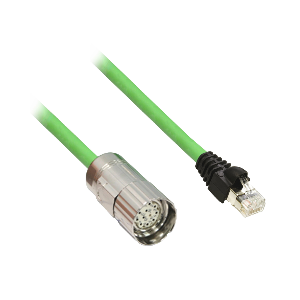 VW3E2094R200 - Encoder cable SH3/MH3 servo motor and Lexium 52/Lexium 62 servo drive, 20 m
