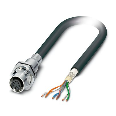 1239596 - SACCBP-M12FS-6CON-M16/1,0-970X - Conector plano para sistema de bus