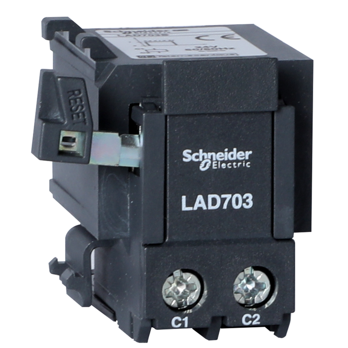 LAD703M - TeSys Deca thermal overload relays - remote electrical stop - 220...230 V DC/AC