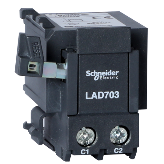 LAD703B - Relés de sobrecarga térmica TeSys Deca - Parada eléctrica remota - 24 V CC/CA