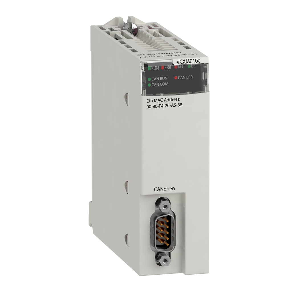 BMECXM0100H - módulo de comunicación, Modicon X80, CANopen, maestro, reforzado
