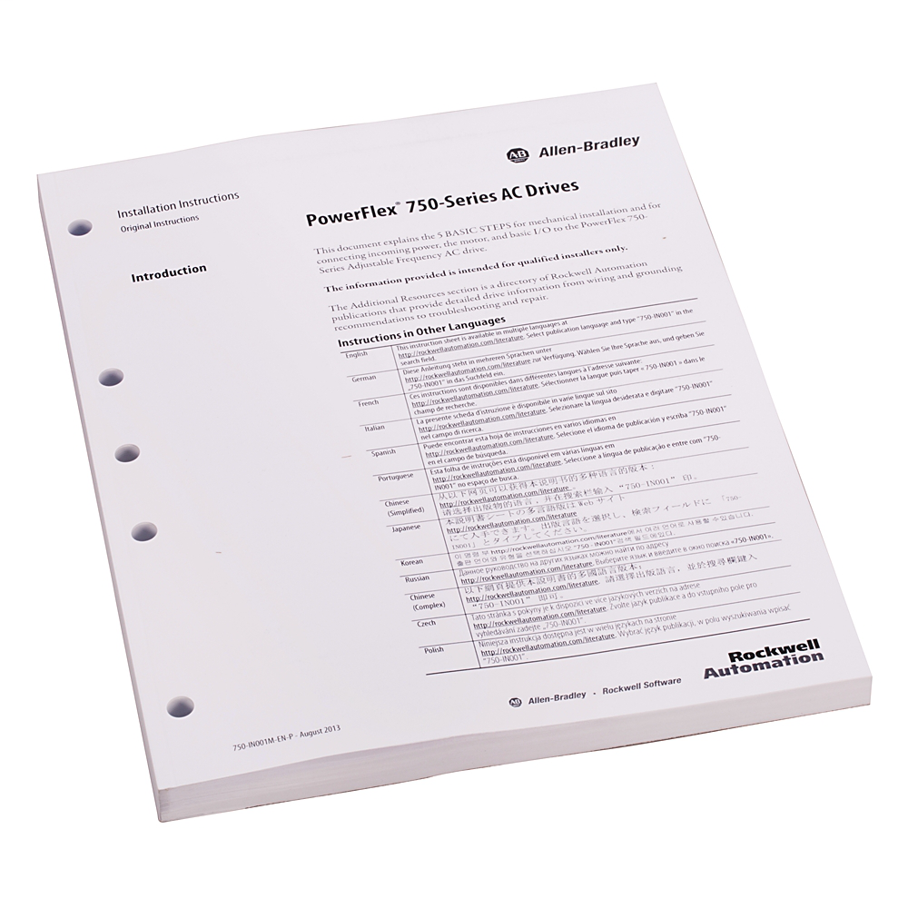 20-750-PUB-IN1-CS - Installation Instructions Czech