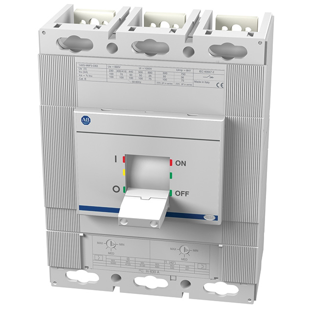 140G-M5F3-D60 - 140G - Molded Case Circuit Breaker, M frame, 50 kA, T/M - Thermal Magnetic, 3 Poles, Rated Current 600 A (80% Rated)