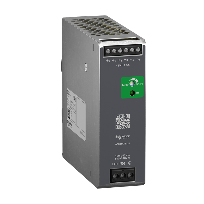 ABLS1A48025 - Regulated Power Supply, 100...240V AC, 48V, 2.5A, single phase, Optimized