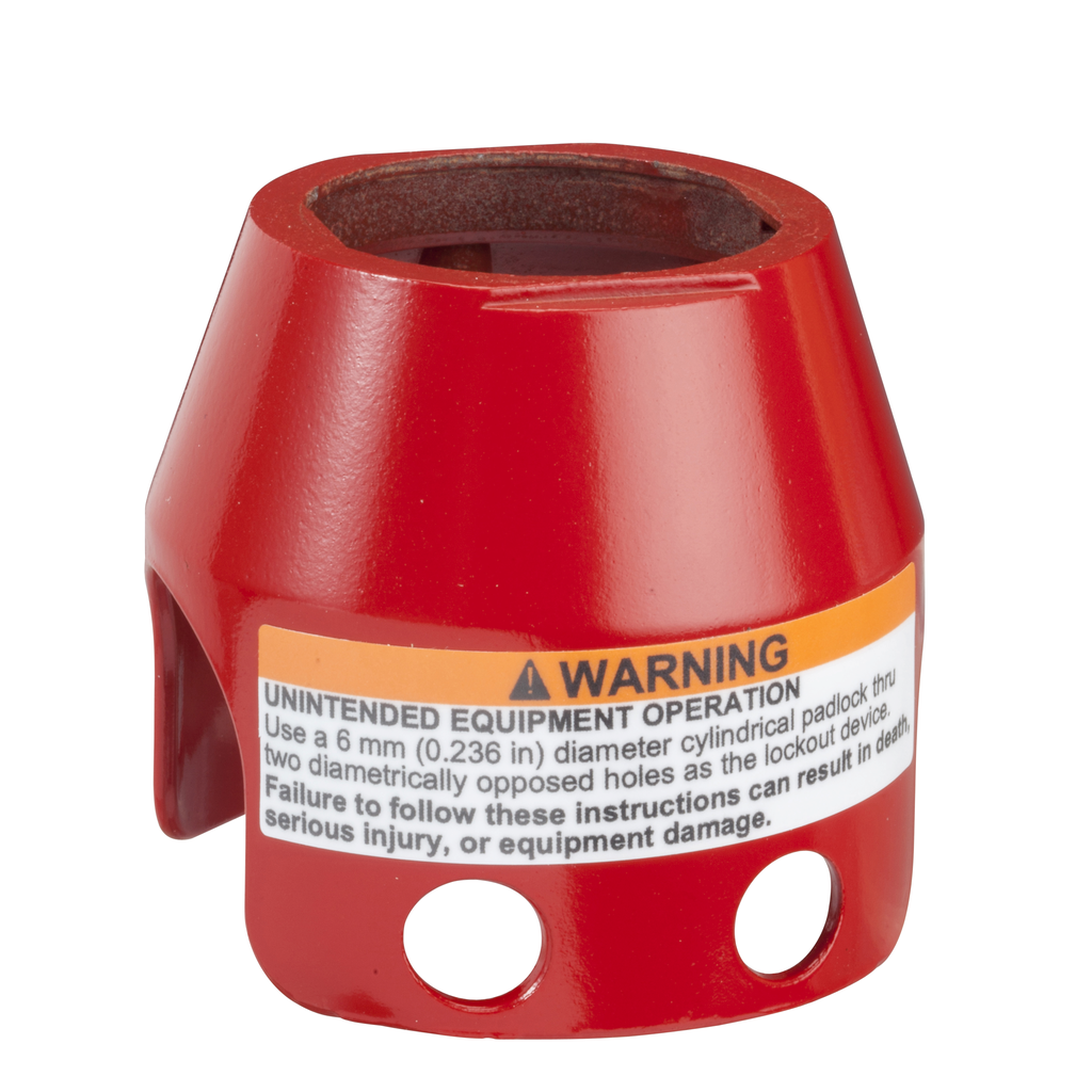 ZBZ1604 - Protector con candado para cabezal de hongo de 40 mm, Harmony XB4, metal, rojo