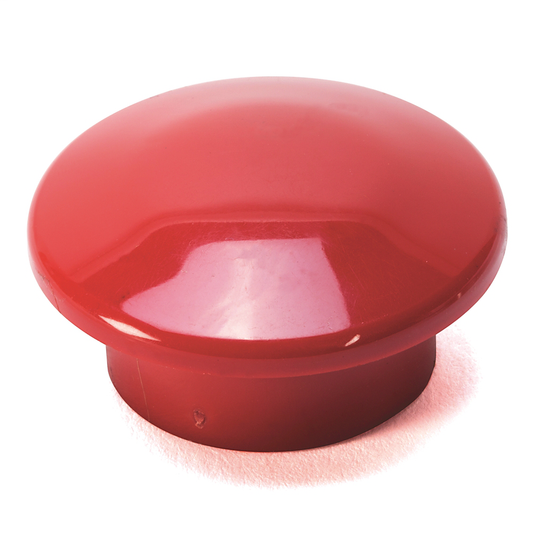 800H-N114A - Accesorios para 800T y 800H, tapa de hongo de plástico sin iluminación para 800H, color rojo