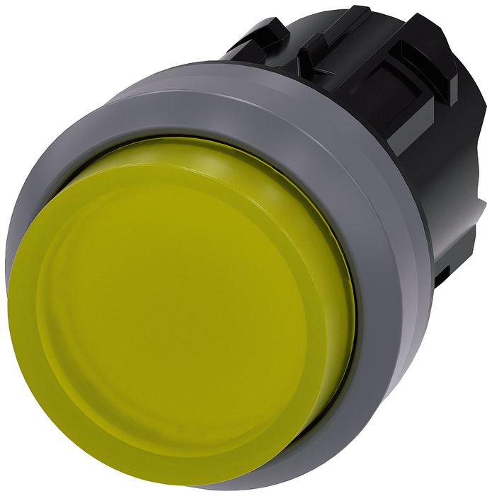 3SU10310BB300AA0 - ILLUMINATED PUSHBUTTON, MOM, YEL, RAISED