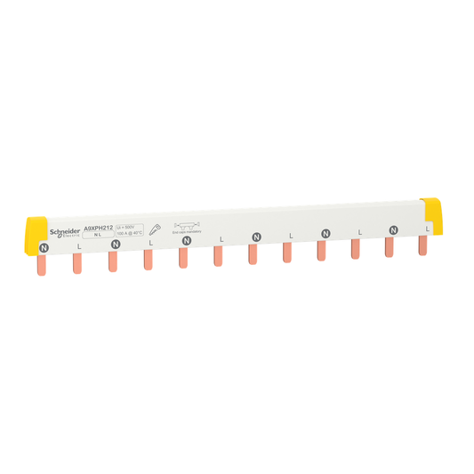 A9XPH212 - Acti9 - Barra colectora tipo peine - 1L+N - paso de 18 mm - 12 módulos - 100 A