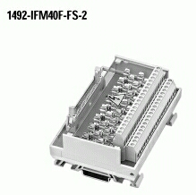 1492-IFM40F-FS-2 - 40-Point Isolated Fusible Digital IFM, 5 x 20mm Fuse Clips, Extra Terminals for Outputs, , , Digital Interface Module