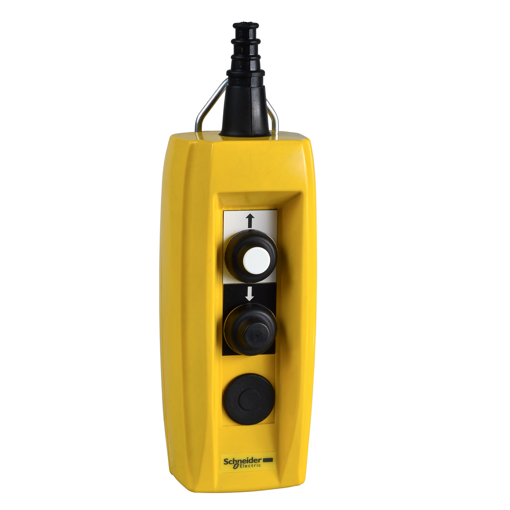 XACB220 - Pendant control station, Harmony XAC, plastic, yellow, 2 push buttons, 20A, cable 7…13mm (Qty. 10)