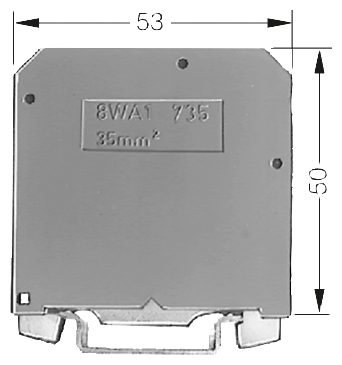 8WA1011-1PM00 - TERM BLOCK, SCREW, GND & GND-NEUTRAL, 35