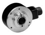 844D Hollow Shaft Incremental Encoders, Front (Hollow-Shaft), 1/2 Inch, Tether, 3/8 in. bolt on a 2.5-4.0 in. dia, 10 Pin Connector, 8-26V DC In, 5V DC DLD Out (3487), 2048 Pulses Per Revolution