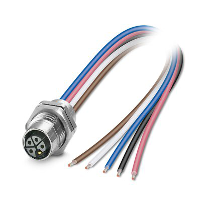 1425585 - SACC-DSI-M12FSL4FE-M16XL/0,2GR - Device connector, rear mounting
