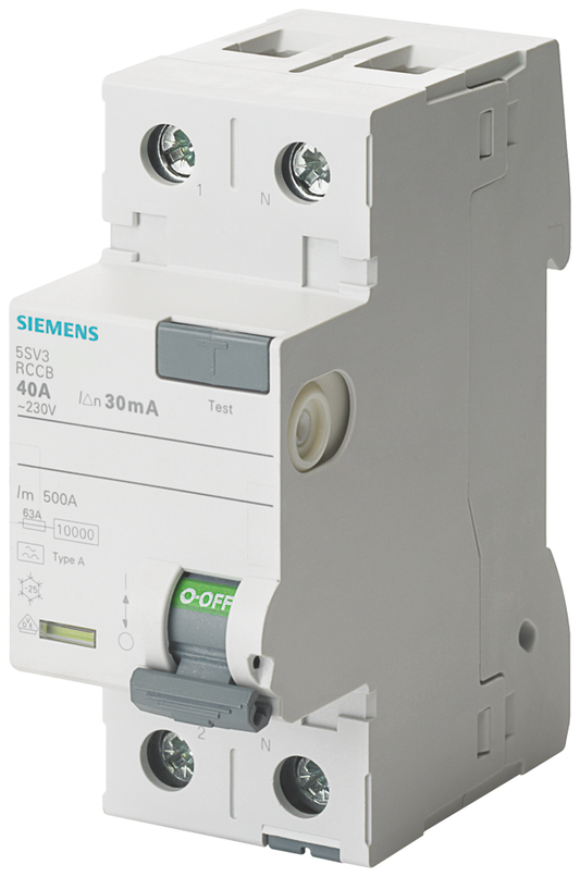 5SV3311-6KK13 - Interruptor de acción continua RESI, 2 polos