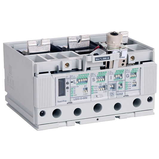 140G-KTK3-D30 - Disyuntor de caja moldeada, 400 A, marco K, LSIG electrónico, tiempo largo y corto, alta potencia instantánea, falla a tierra, mantenimiento instantáneo, corriente nominal de 300 A