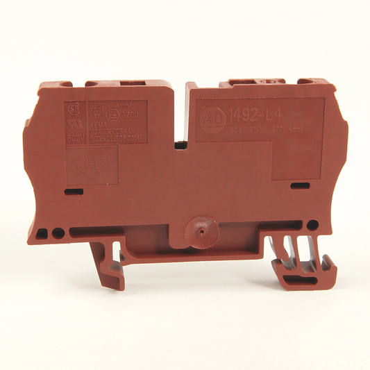 1492-L4-B - Spring Clamp Terminal Block,One-Circuit Feed-Through Block,4 mm (# 22 AWG - # 10 AWG) or 2.5 mm (# 22 AWG - # 12 AWG),Standard Feedthrough,Blue