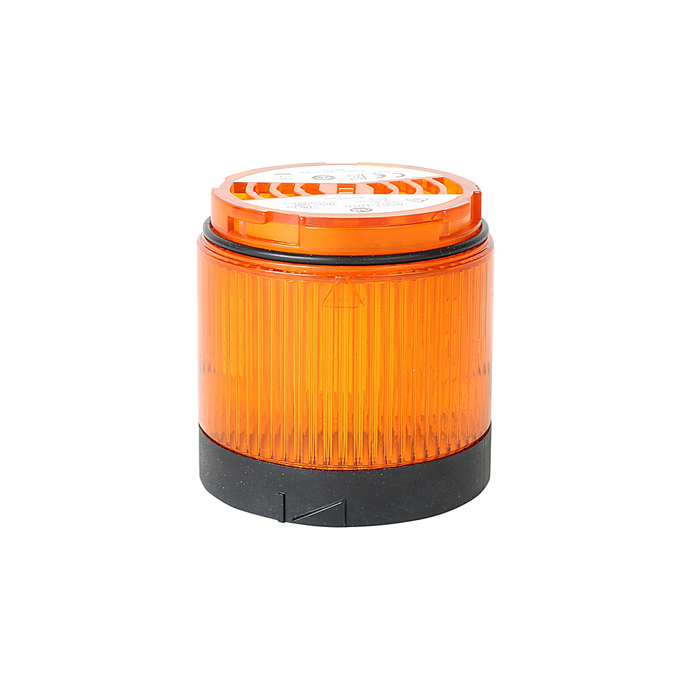 856T-BT5 - 856T 70 mm Light Modules, Black Housing Color, 24V Steady LED, Amber Output Color, Standard Lens Finish