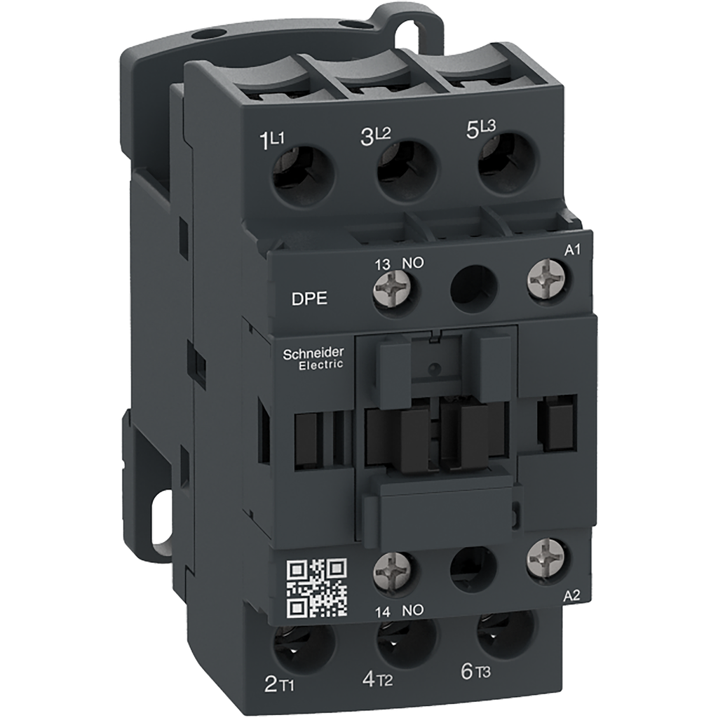 DPE38B7 - Contactor IEC, Easy TeSys DPE, no inversor, 38 A, 3 polos, 20 HP a 480 V CA, bobina de 24 V 50/60 Hz