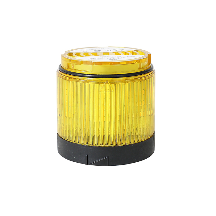 856T 70 mm Light Modules, Black Housing Color, 24V , Rotating LED, Yellow Output Color, Standard Lens Finish