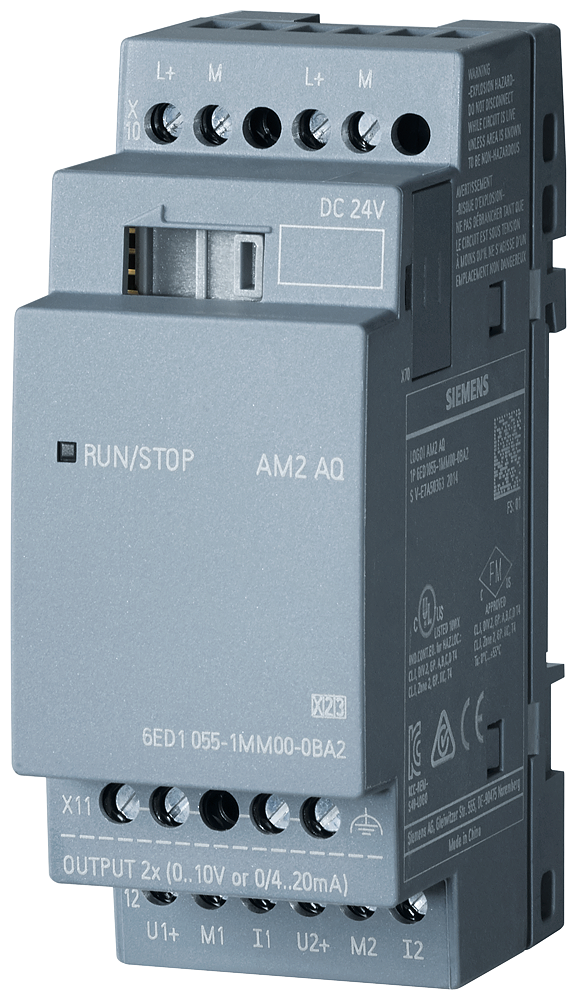 6ED10551MM000BA2 - LOGO AM2 AQ, 2AQ, 0-10 V, 0/4-20 mA