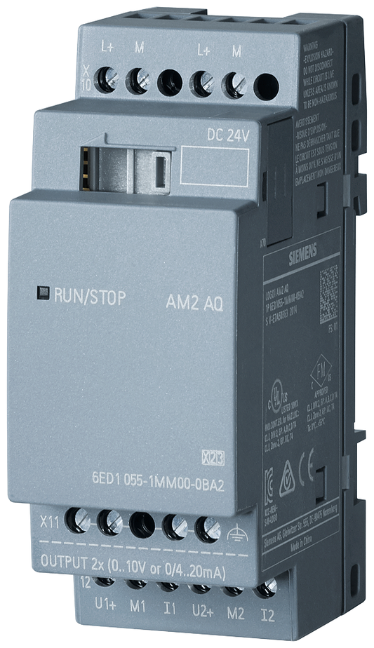 6ED10551MM000BA2 - LOGO AM2 AQ, 2AQ, 0-10 V, 0/4-20 mA