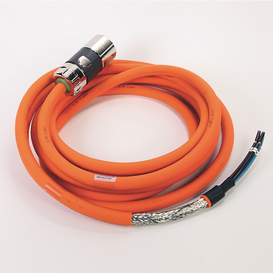 2090-CPWM7DF-10AA05 - Cable SpeedTEC, solo alimentación del motor, conector DIN SpeedTec, extremo de accionamiento, cable flotante, 10 AWG, estándar (no flexible), 5 metros