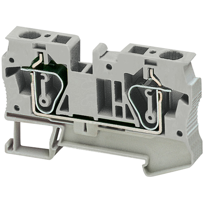 NSYTRR62BL - Terminal block, Linergy TR, spring type, feed through, 2 points, 6mm², blue, set of 50