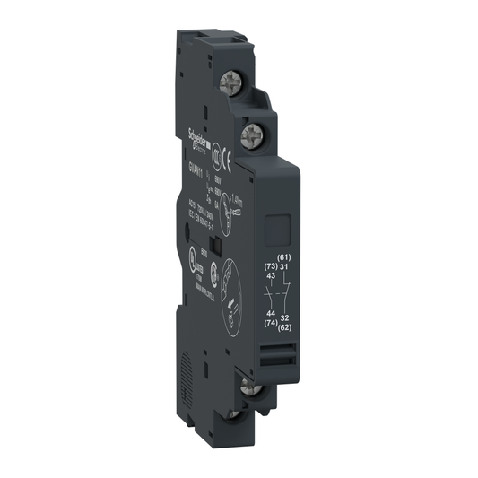 GVAN11 - Arrancador y protector manual TeSys Deca, bloque de contactos auxiliares, 1 NA y 1 NC, montaje lateral, abrazadera de tornillo