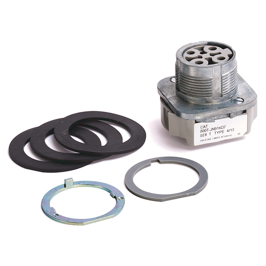 800T-JN91KC1 - 800T 3 Position, Knob/Wing Lever,, No Knob, Std. Knob Spring Rtn fr/ Both, Cam and Contact Blocks, 3 Position