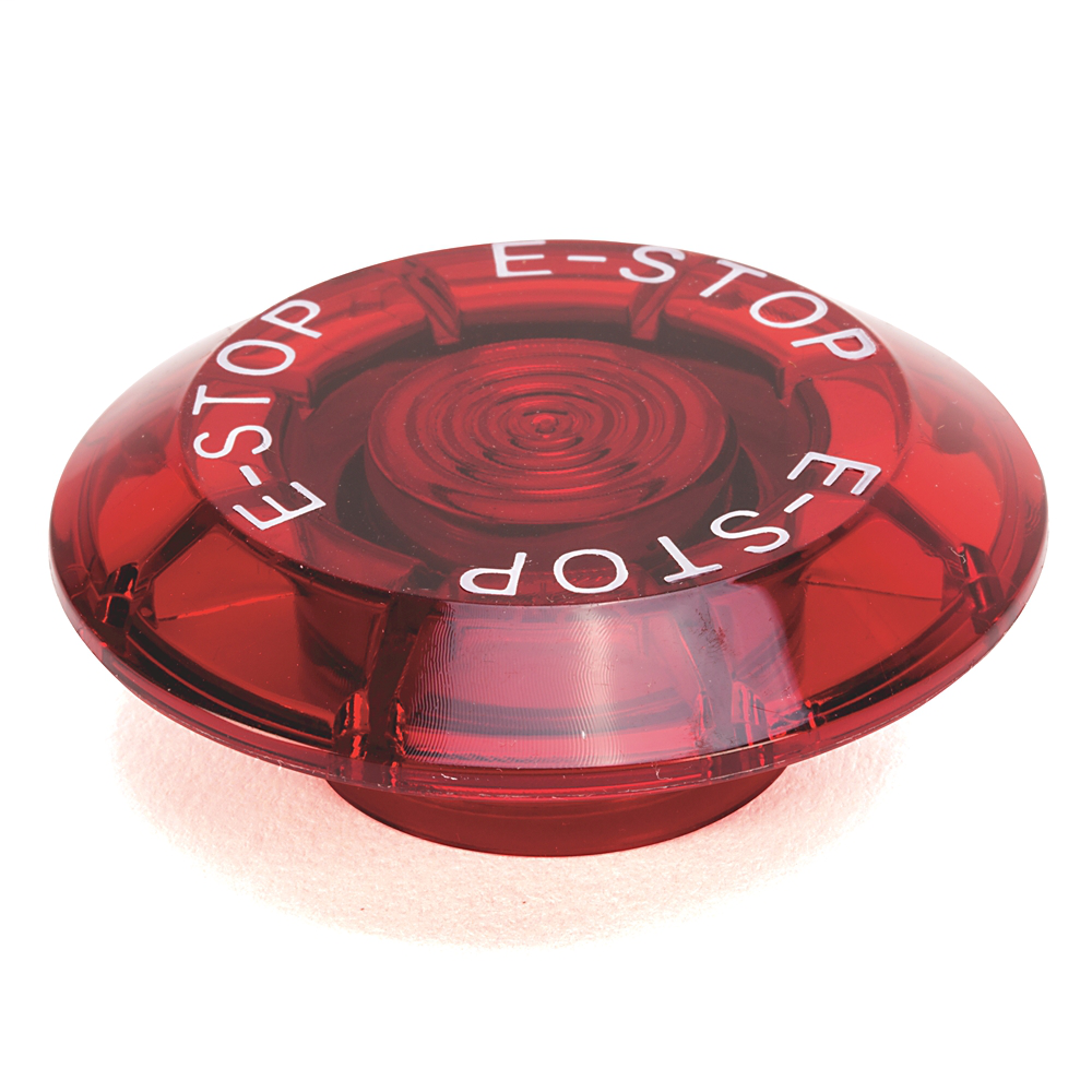 800T-N209RE1 - 800T and 800H Accessories, Illum. Push-Pull Jumbo Cap, Red with "E-Stop"