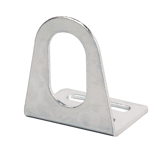 Right Angle Mounting Bracket, Nickel-Plated Brass, For use with 871A-BXN30 and 871A-BXS30 Spring Return Brackets