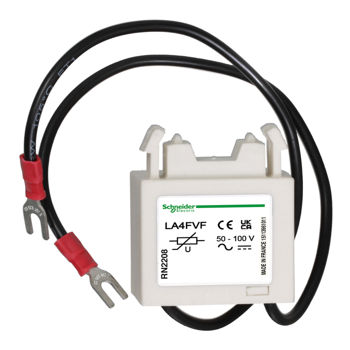 LA4FVF - TeSys F - suppressor module - varistor (peak limiting) - 50...110 V AC/DC