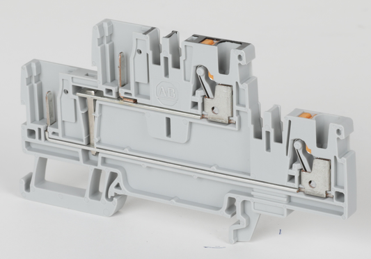 1492-PD32PC-B - Bloques de terminales a presión 1492-P, 2,5 mm² (AWG 28 - AWG 12), 20 A, paso, multinivel, 2 conectores flexibles, 2 puntos en el otro lado