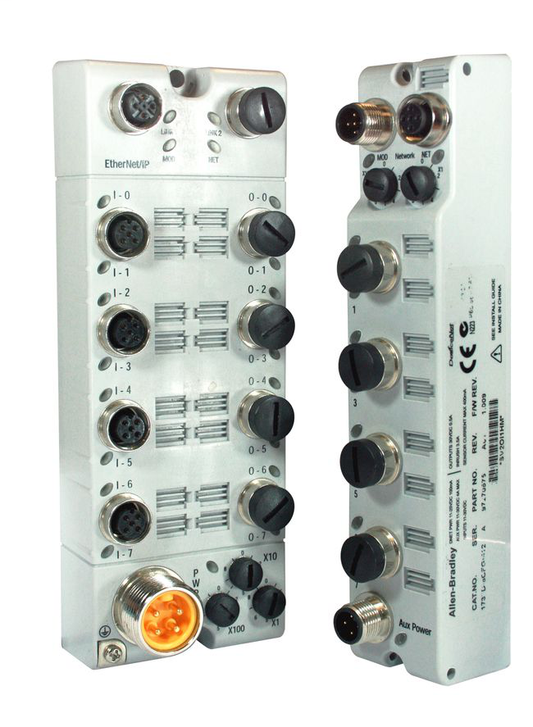 1732E-16CFGM12M12LDR - 1732 ArmorBlock EtherNet/IP, EtherNet/IP, Self-Configuring, 16-Point Self-Configuring, 24V DC, M12 L-Coded Aux Power, DC Micro (M12), Without CIP SYNC Input, With Diagnositcs, Dual Port