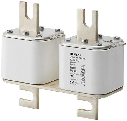 3NB3350-1KK26 - Cartucho fusible SITOR, con ranura 1000A