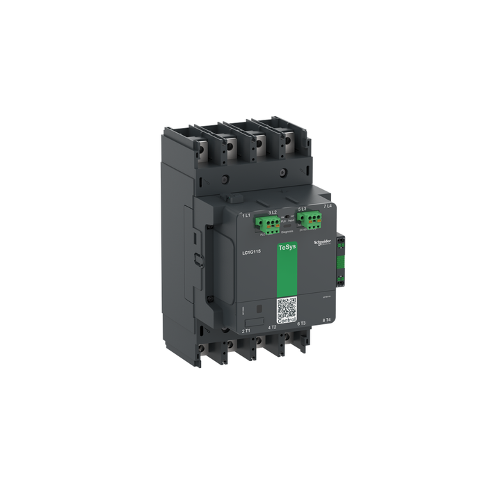 LC1G1504LSEA - Contactor, high power, TeSys Giga, advanced version, 4 pole/NO, AC-1 <=440V 275A, 200-500VAC/DC coil